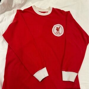 Vintage 1990s Liverpool FC Long Sleeve Cotton Shirt- Anfield Original